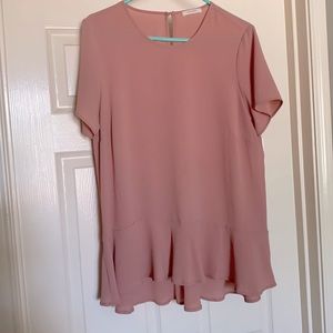 Long flowy pink blouse, limited wears